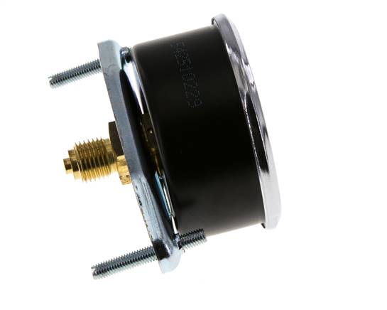 0...4 Bar (0..58 psi) Paneelmontage Manometer Staal/Brons 63 mm Klasse 2.5 (Beugel)