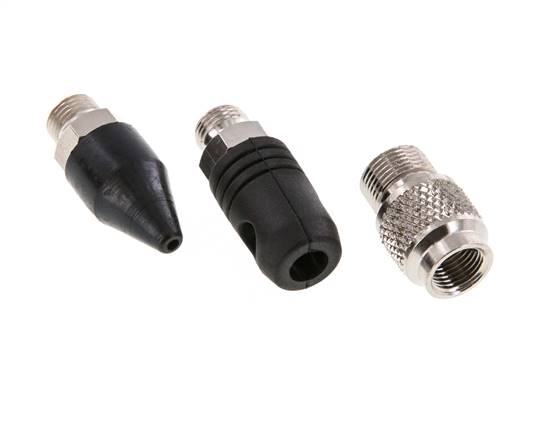 TYPHOON Standard/Pro Rubber Nozzle Set (Safety Nozzle Cone Nozzle) With Male Thread