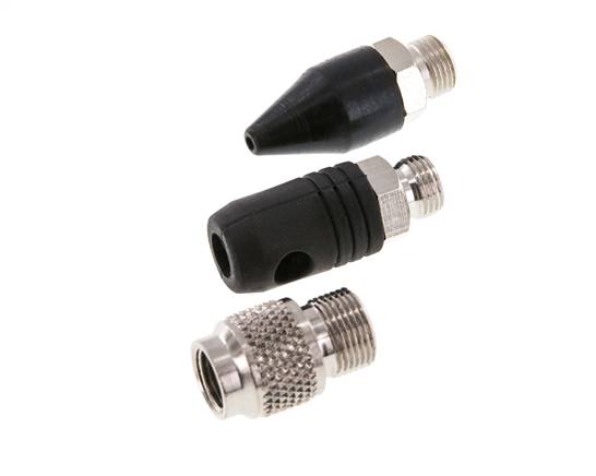 TYPHOON Standard/Pro Rubber Nozzle Set (Safety Nozzle Cone Nozzle) With Male Thread