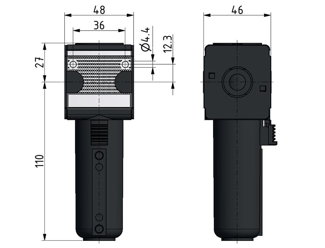 Geactiveerd Koolstoffilter G1/4'' 380l/min Semi-Auto Metalen Multifix 1