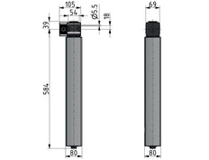 Membraandroger 1/2'' 1100l/min Mutifix