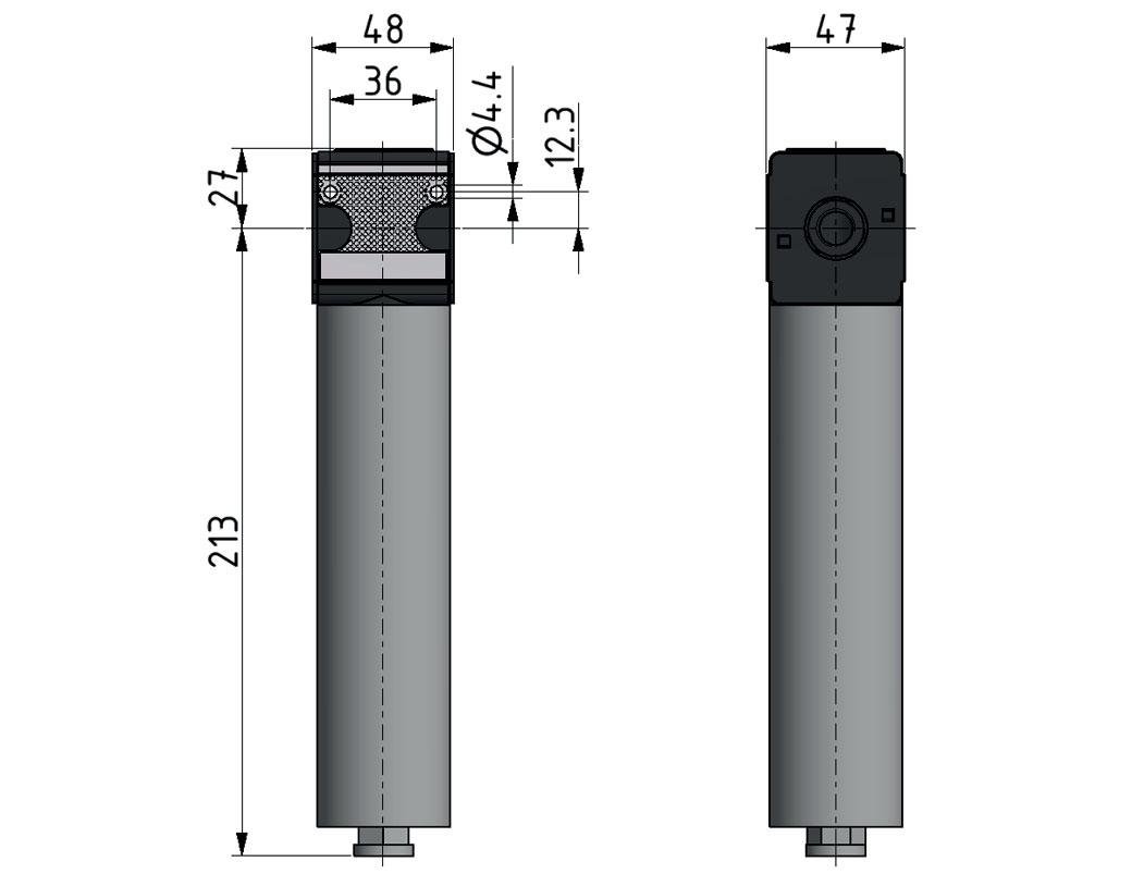 Membraandroger 1/4'' 123l/min Mutifix