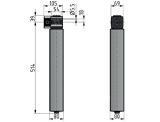Membraandroger 1/2'' 820l/min Mutifix