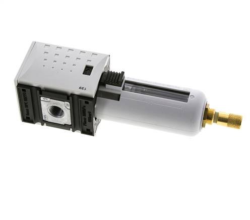 Filter 5microns G1/4'' 2200l/min Auto Polycarbonaat Futura 1
