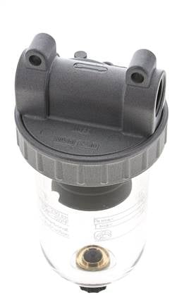 Filter 40micron G1/2'' 3100l/min Semi-Auto Polycarbonaat Standaard 2