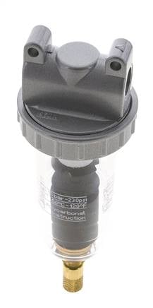 Filter 5microns G1/4'' 800l/min Auto Polycarbonaat Standaard 1
