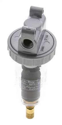Filter 5microns G1/4'' 800l/min Auto Polycarbonaat Standaard 1