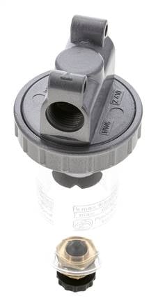 Filter 5microns G3/8'' 800l/min Semi-Auto Polycarbonaat Standaard 1