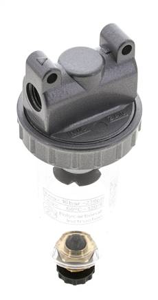 Filter 5microns G1/4'' 800l/min Semi-Auto Polycarbonaat Standaard 1