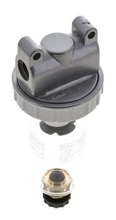 Filter 5microns G1/4'' 800l/min Semi-Auto Polycarbonaat Standaard 1