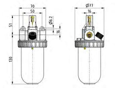 Smeermiddel G1/2'' Polycarbonaat Standaard 2