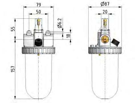 Smeermiddel G1/2'' Polycarbonaat Standaard 3