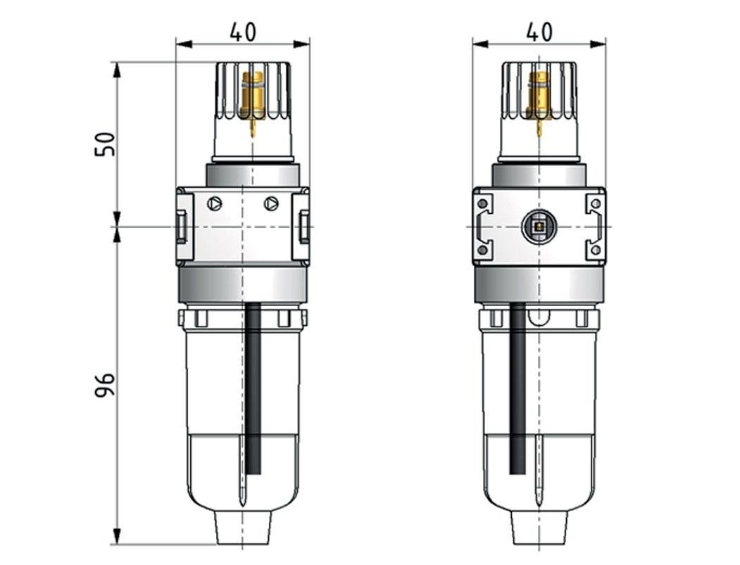 Micro Olie-Mist Smeertoestel G1/4'' Multifix 0