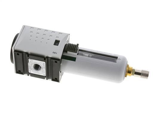 Microfilter 0.01micron G1/4'' 350l/min Auto (Gesloten zonder druk) Polycarbonaat Futura 1