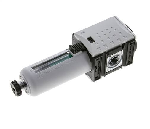 Microfilter 0.01micron G3/8'' 350l/min Semi-Auto Polycarbonaat Futura 1