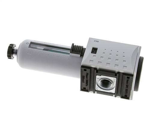 Microfilter 0.01micron G3/8'' 350l/min Semi-Auto Polycarbonaat Futura 1