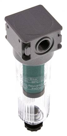Microfilter 0.01micron G1/4'' 450l/min Semi-Auto Polycarbonaat Multifix 0