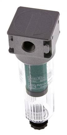 Microfilter 0.01micron G1/4'' 450l/min Semi-Auto Polycarbonaat Multifix 0
