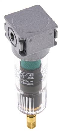 Microfilter 0.01micron G1/8'' 230l/min Auto Polycarbonaat Multifix 0