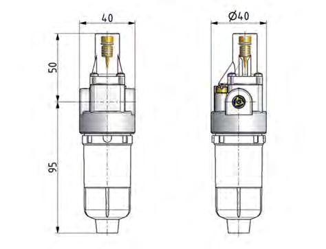 Smeermiddel G1/8'' Polycarbonaat Standaard 0