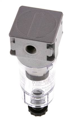 Voorfilter 0.3micron G1/8'' 130l/min Semi-Auto Polycarbonaat Multifix 0
