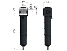 Voorfilter 0.3micron G1/2'' 650l/min Auto Metal Multifix 2
