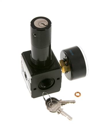 Drukregelaar G3/8'' 2100l/min 0,1-3,0bar/1-44psi Cilinderlock Multifix 1