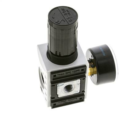 Precisiedrukregelaar voor spruitstukassemblage G1/4'' 2000l/min 0.5-8.0bar/7-116psi PA Futura 1