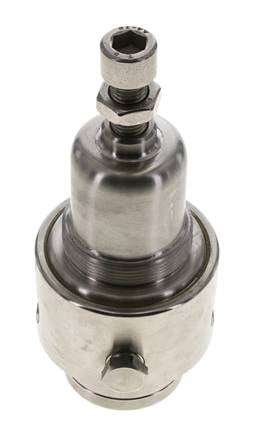Pressure Regulator G1/4'' 700 l/min 0.2-3.0bar/3-44psi Stainless Steel Gases Liquids