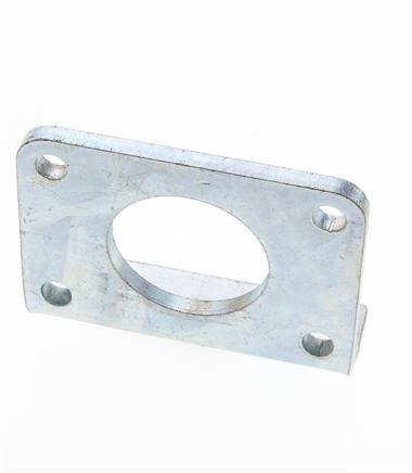 Foot Mount 63 mm Round Zinc plated steel