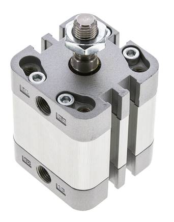ISO 21287 Compact Double Acting Cylinder 32-15mm - Magnetic - Male Rod