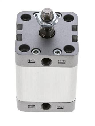ISO 21287 Compact Double Acting Cylinder 40-30mm - Magnetic - Male Rod