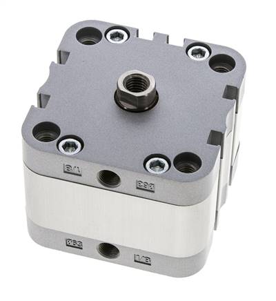 ISO 21287 Compact Double Acting Cylinder 63-10mm - Magnetic