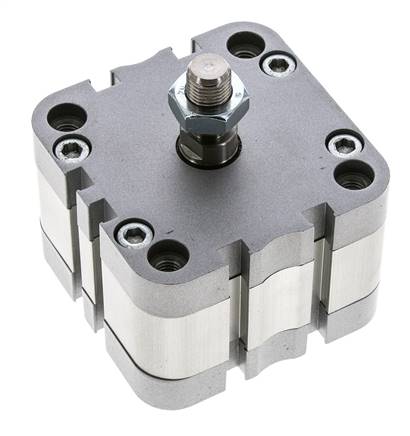 ISO 21287 Compact Double Acting Cylinder 63-5mm - Magnetic - Male Rod