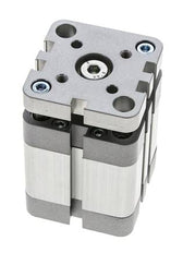ISO 21287 Compact Double Acting Cylinder 40-20mm - Magnetic - Non-Rotating
