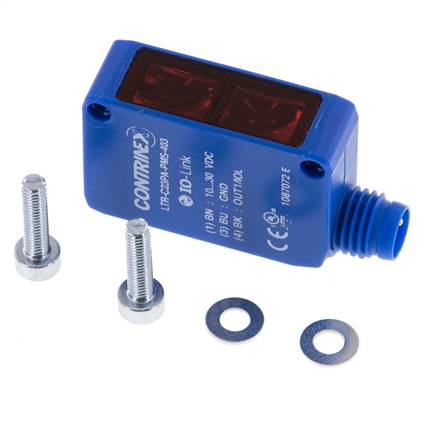 Diffuse-Reflective Photoelectric Sensor 3-1500 mm M8 3-pin
