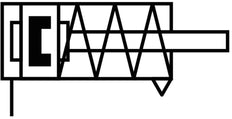 Festo Compact Cylinder 32mm Bore 15mm Stroke Single Acting - 157044