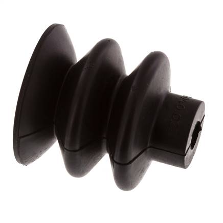 40mm Bellows NBR Black Vacuum Suction Cup Stroke 20mm