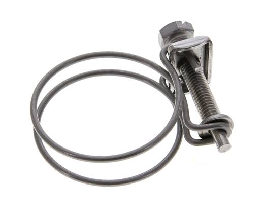 38 - 43 mm Hose Clamp Galvanised Steel