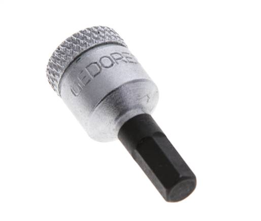 1/4" Gedore 28mm Long Pin Socket Insert for 5 mm Hexagonal Socket Screws