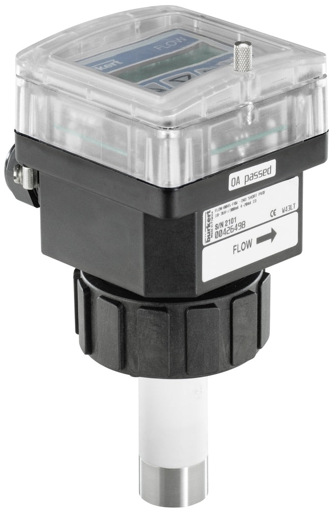 Elektromagnetische insteekflowmeter, RVS sensor, korte sonde, met display - Bürkert 8045 - 567163