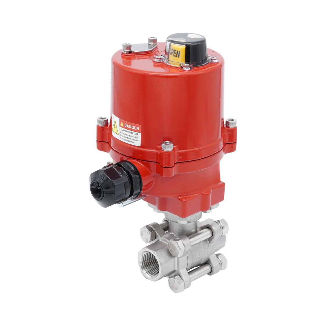 Rp 2'' 2-Weg RVS Elektrische Kogelkraan 24 V AC/DC