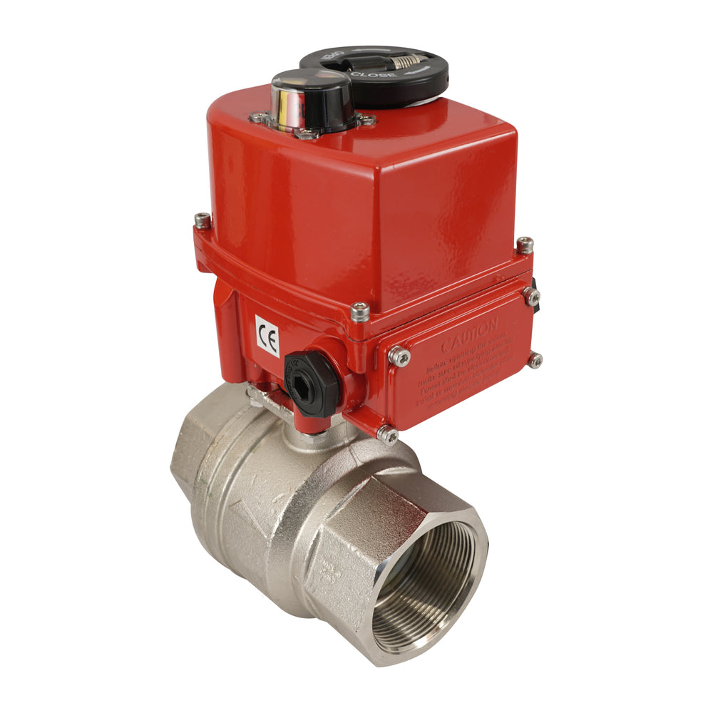 G 1 1/2 inch 2-weg messing modulerende elektrische kogelkraan 24 V AC/DC