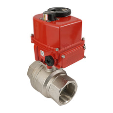 G 1 1/2 inch 2-weg messing modulerende elektrische kogelkraan 24 V AC/DC