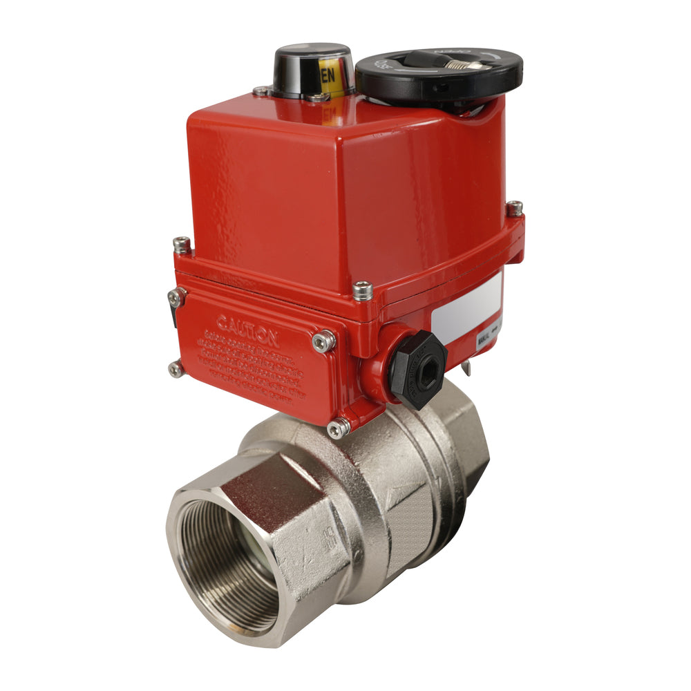 G 3/4 inch 2-Way brass Modulating Electric ball valve 24 V AC/DC
