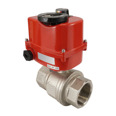 G 1 1/2 inch 2-weg messing modulerende elektrische kogelkraan 24 V AC/DC