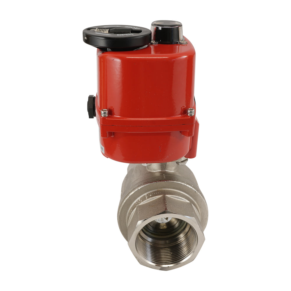 G 3/4 inch 2-Way brass Modulating Electric ball valve 24 V AC/DC