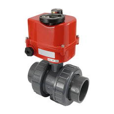 63 mm wartelaansluitingen 2-weg PVC modulerende elektrische kogelkraan 24 V AC/DC (VDL)