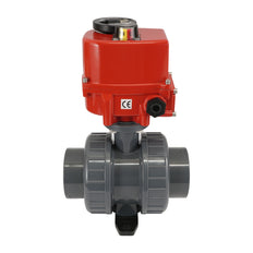 63 mm wartelaansluitingen 2-weg PVC modulerende elektrische kogelkraan 24 V AC/DC (VDL)