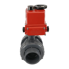 63 mm wartelaansluitingen 2-weg PVC modulerende elektrische kogelkraan 24 V AC/DC (VDL)